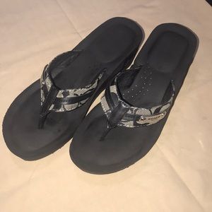 Coach Signature Wedge Flip Flop